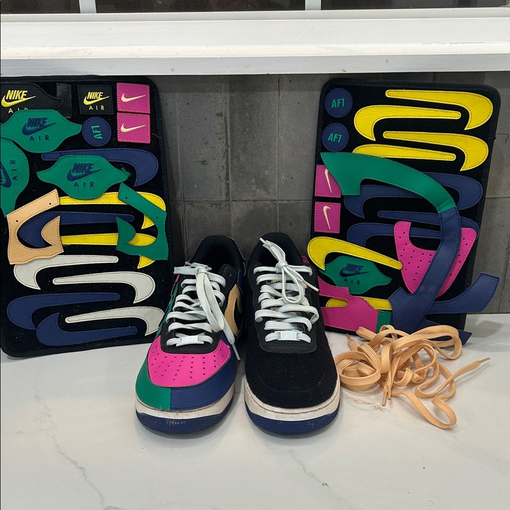 Air Force 1/1 “Black Multicolor” Size 9.5